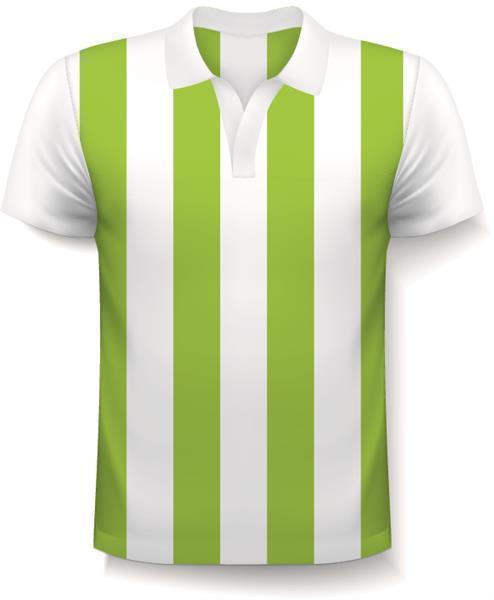 Fußballtrikot Grün Längsstreifen