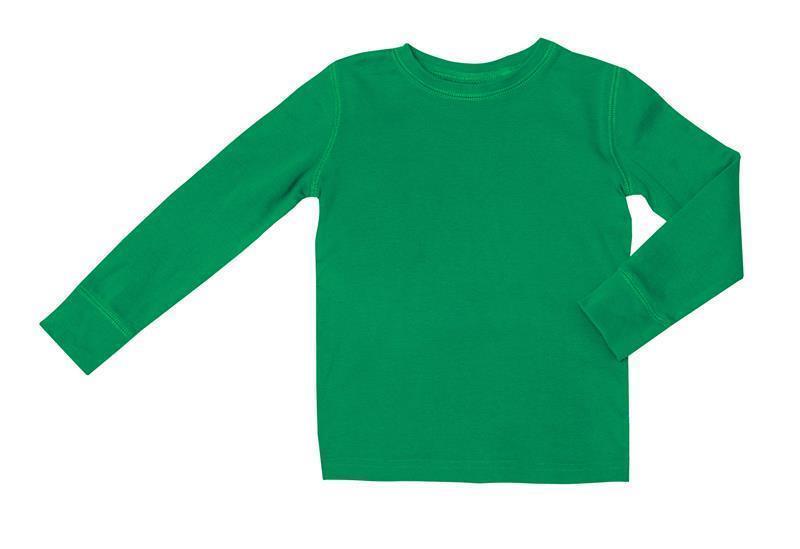 Kinder-Langarmshirt, Grün 128